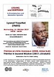 Plakat Lesung und Gesprch mit Lionel Trouillot (Haiti) am 12.10.2017