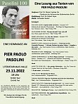Programm Lesung Pasolini 