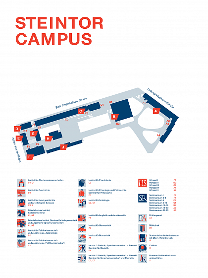 Lageplan Steintorcampus