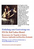 Plakat zum Gastvortrag von Rolf Lohse am 7.11.2017