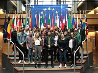 Zu Besuch im EU-Parlament in Strasbourg