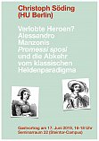 Gastvortrag 2019 Christoph Sding ber Helden in Manzonis Promessi sposi