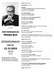 Programm des Leseabends Primo Levi