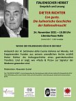 Plakat für Dieter Richter, Con gusto, Dezember 2021