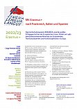 Aushang Erasmus+ für die Romanistik 2022/23