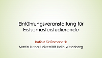Anfang Präsentationsfolien der Einführung vom 11.10.2021