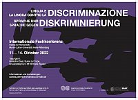 Plakat Sprache und Diskriminierung 2022