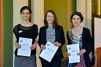 Die @ward-Gewinnerinnen Ramona Schweyen, Christin Arnold und Katharina Wieland (von links) (Foto: Markus Scholz)