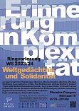 Weltgedächtnis und Solidarität Plakat
