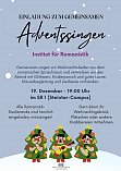 Adventssingen 2023 Plakat