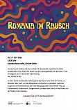 Romania im Rausch Plakat Lesung